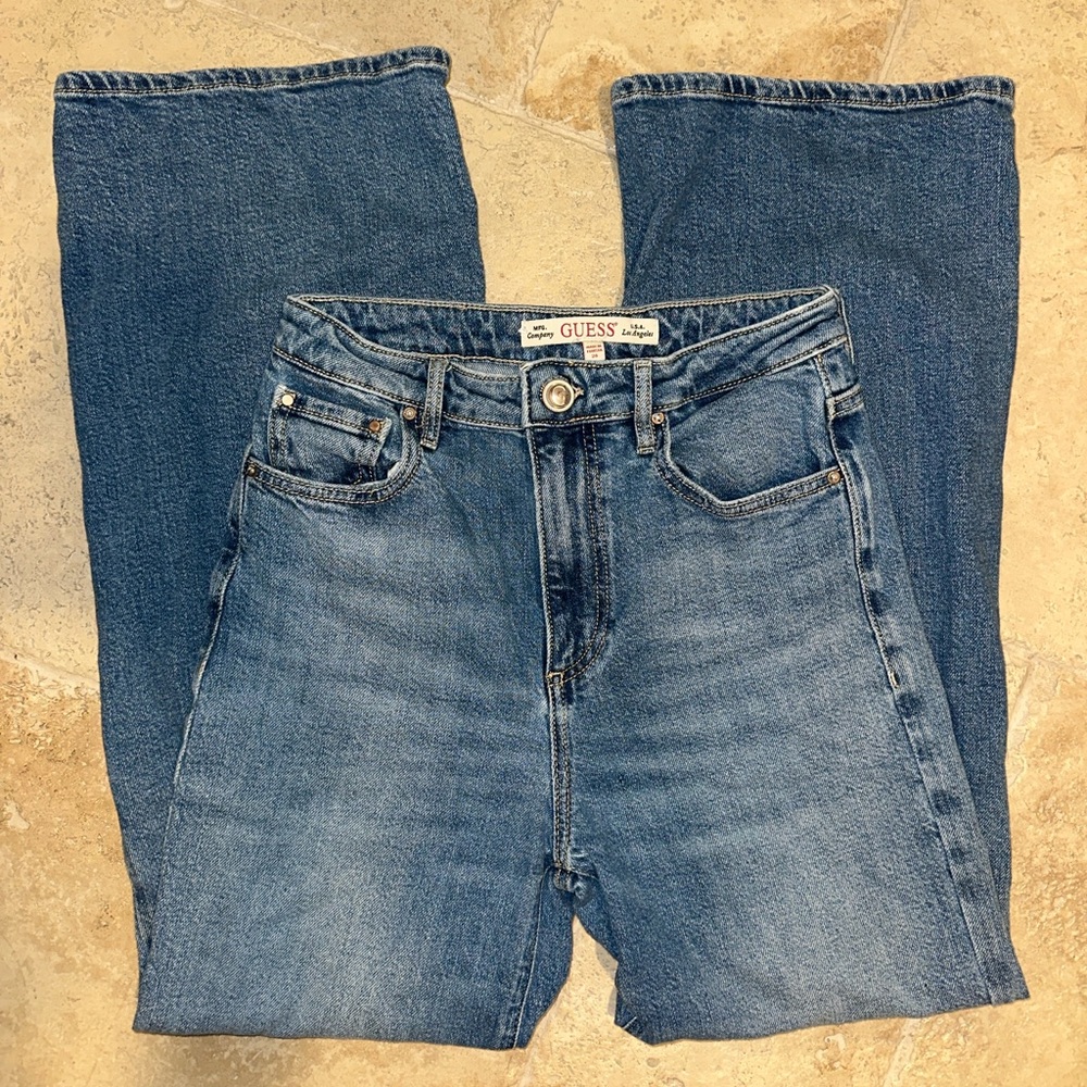 GUESS High-Rise Wide Leg Jeans